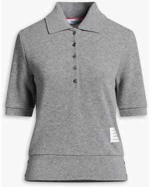 Thom Browne Cashmere Polo Shirt - Grey