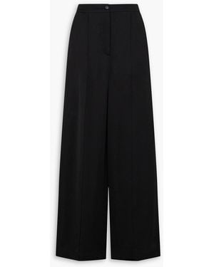 JOSEPH Exmouth hose mit weitem bein aus twill - Schwarz
