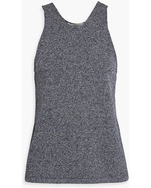 Tibi Ribbed Jersey Tank - Gray