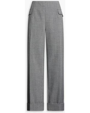 Emilia Wickstead Eimear Woven Wide-Leg Trousers - Grey