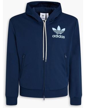adidas Originals Printed Fleece Zip-Up Hoodie - Blue