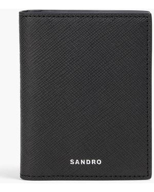 Sandro Textured Cardholder - Black