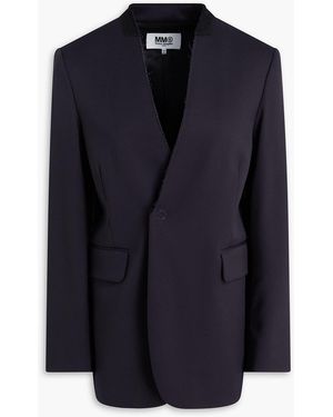 MM6 by Maison Margiela Twill Blazer - Blue