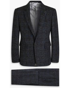 Thom Browne Karierter anzug aus woll-tweed - Schwarz