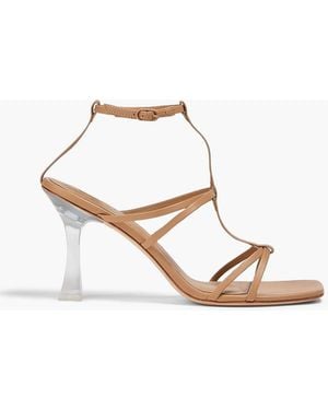 STUDIO AMELIA Artemis 90 Leather Sandals - Metallic