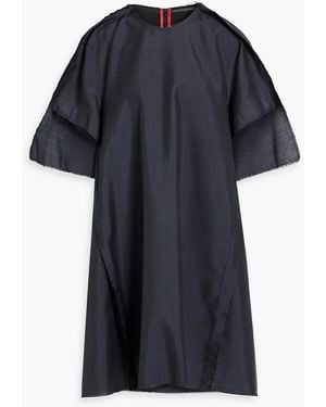 Maison Margiela Draped Mohair And Wool-Blend Dress - Black