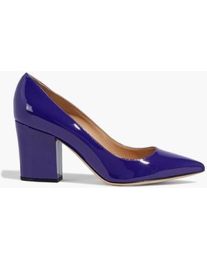 Sergio Rossi Patent-Leather Pumps - Blue