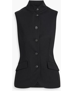 Rag & Bone Sadie Wool-Blend Twill Vest - Black