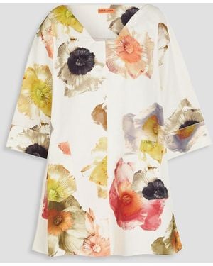 Stine Goya Floral-Print Cotton-Twill Mini Dress - White