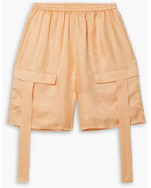 LAPOINTE Silk-twill Shorts - White