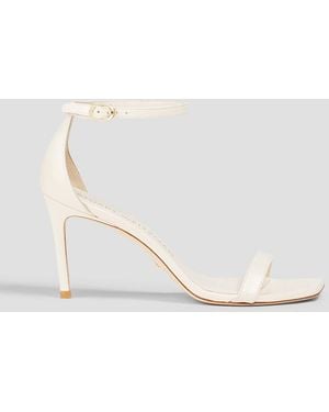 Stuart Weitzman Leather Sandals - White