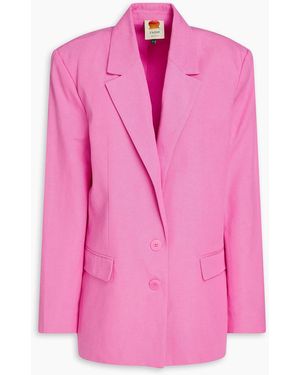 FARM Rio Lyocell And Cotton-blend Blazer - Pink