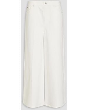 Tibi High-rise Wide-leg Jeans - White