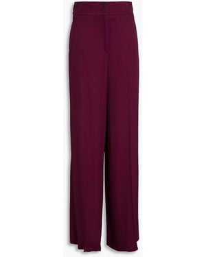 Altuzarra Twill Wide-Leg Pants - Purple