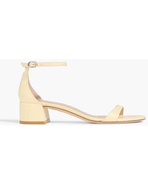 Stuart Weitzman Leather Sandals - White