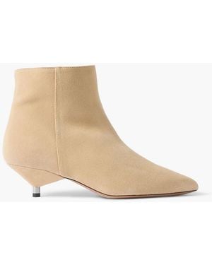 Isabel Marant Eana Suede Ankle Boots - White
