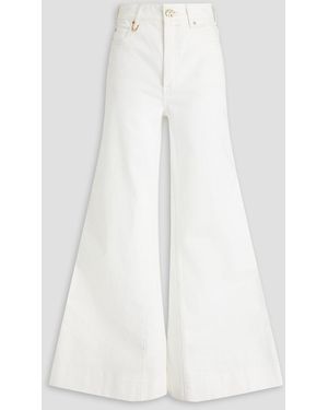 Zimmermann High-rise Wide-leg Jeans - White