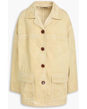 Acne Studios Faded Cotton-twill Jacket - Natural
