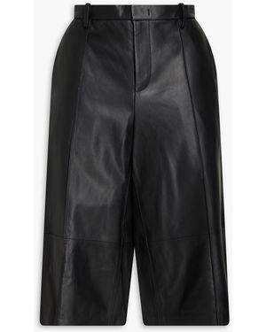 Vince Leather Shorts - Black
