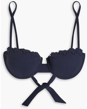 La Perla Lasergeschnittenes bikini-oberteil mit bügel - Blau