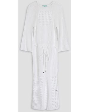 Melissa Odabash Brooke Crocheted Cotton Midi Dress - White