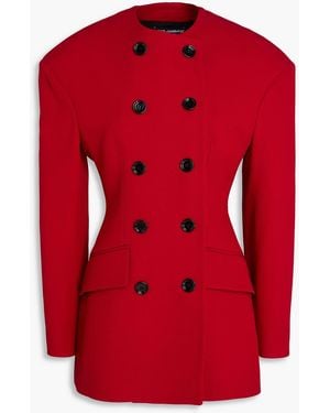 Dolce & Gabbana Double-Breasted Crepe Blazer - Red