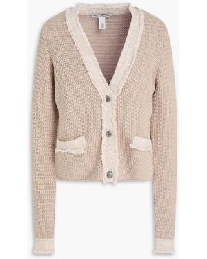 Cotton by Autumn Cashmere Crochet-Knit Cotton Cardigan - Natural