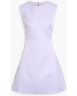 LEO LIN Chloe Satin Mini Dress - Purple