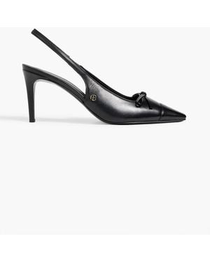 Anine Bing Freya Leather Slingback Pumps - Black