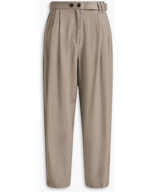 IRO Diad Twill Tapered Trousers - Natural
