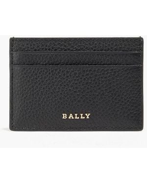 Bally Pebbled-Leather Cardholder - Black