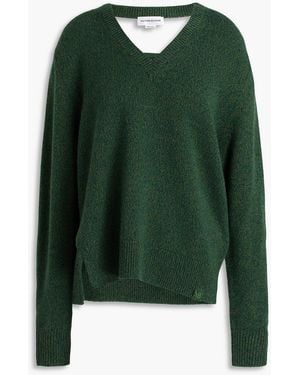 Victoria Beckham Wool And Cashmere-blend Jumper - Green