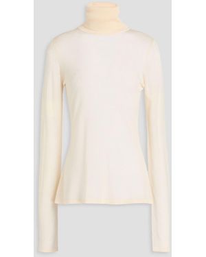 Zimmermann Lyocell-Blend Turtleneck Jumper - White