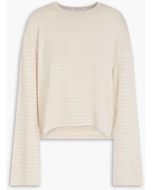 Rag & Bone Striped Jersey Top - White