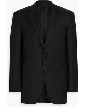 Canali Cupro-Twill Blazer - Black