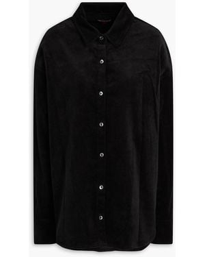 STAUD Matthew Cotton-blend Corduroy Shirt - Black