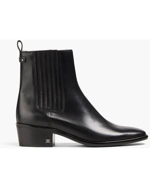 Sam Edelman Bronson Leather Ankle Boots - Black