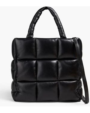 Stand Studio Assante Quilted Leather Tote - Black