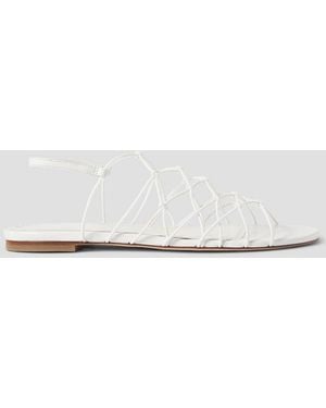 STAUD Gio sandalen aus gummiband und leder mit knoten - Weiß