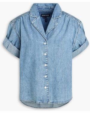 Veronica Beard Ilene Denim Shirt - Blue