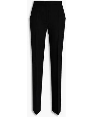 Moschino Wool-twill Flared Trousers - Black