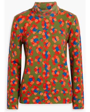 Aztech Mountain Matterhorn Printed Wool Turtleneck Jumper - Red