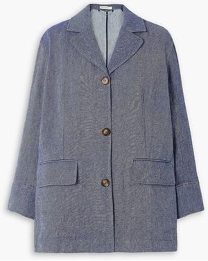 Emilia Wickstead Sira Denim Blazer - Blue