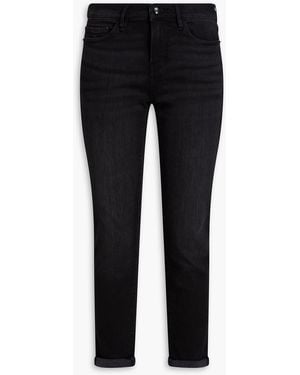 FRAME Le garcon boyfriend-jeans mit schmalem bein - Schwarz