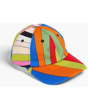 Emilio Pucci Printed Twill Baseball Cap - Blue