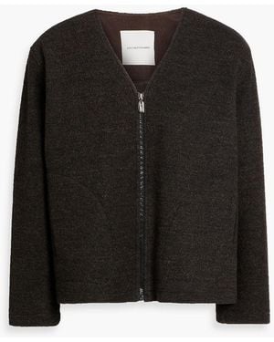 LE17SEPTEMBRE Wool-Blend Bouclé Jacket - Black