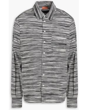 Missoni Hemd aus baumwoll-jersey in space-dye-optik - Grau