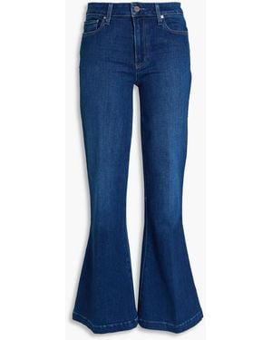 PAIGE Genevieve High-rise Flared Jeans - Blue
