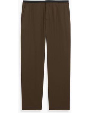 LE17SEPTEMBRE Tapered Wool-Blend Twill Pants - Brown