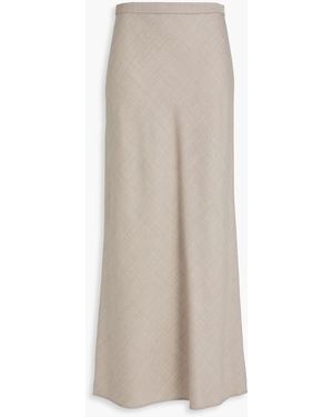 A.Emery Riva Wool-Twill Maxi Skirt - Natural